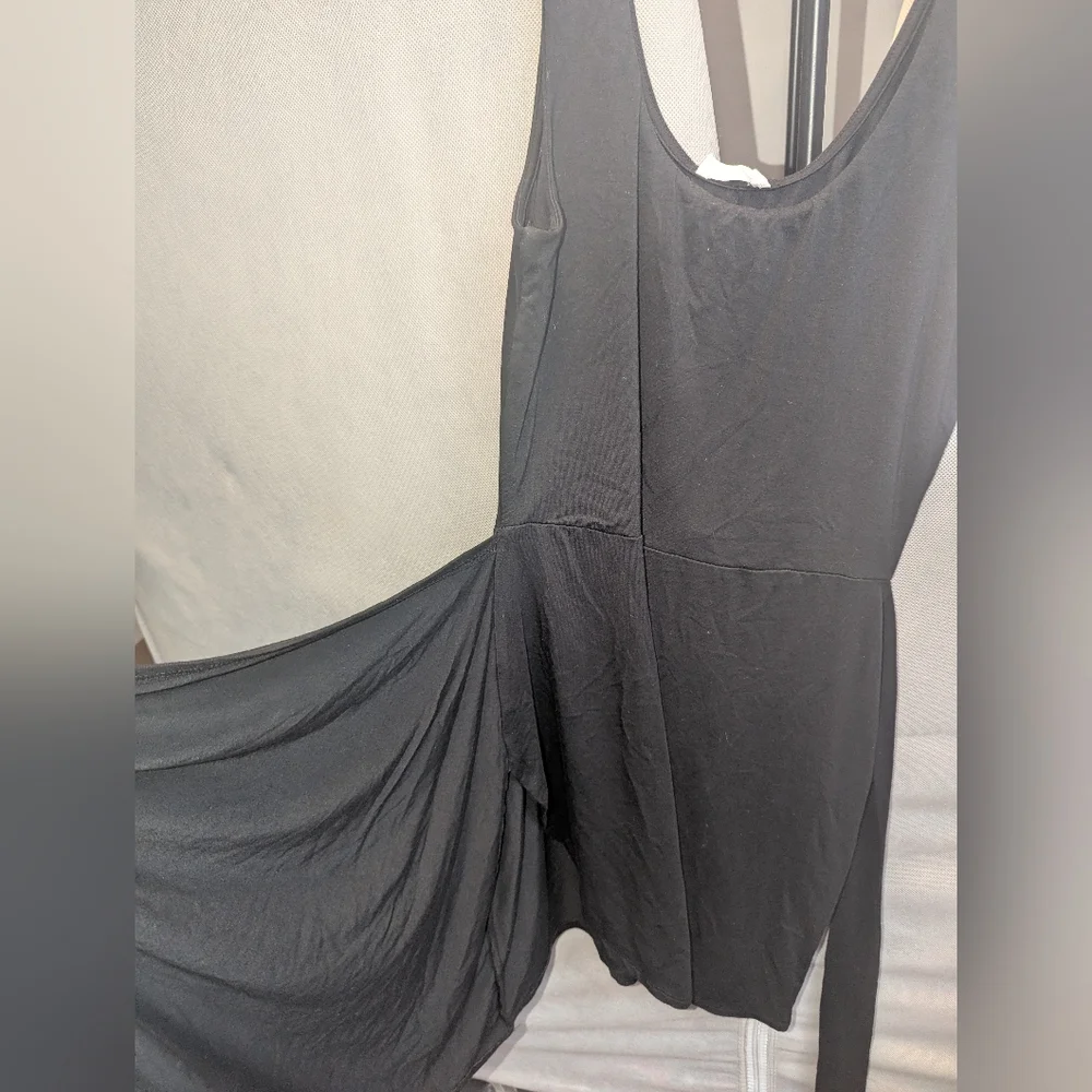 Vestique Classic Black Mini Wrap Tie Dress - Picture 3 of 4